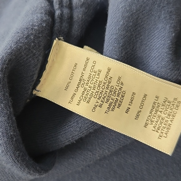 Vineyard Vines Classic Fit Whale Flannel Long Sleeve Size XL - Picture 6 of 6